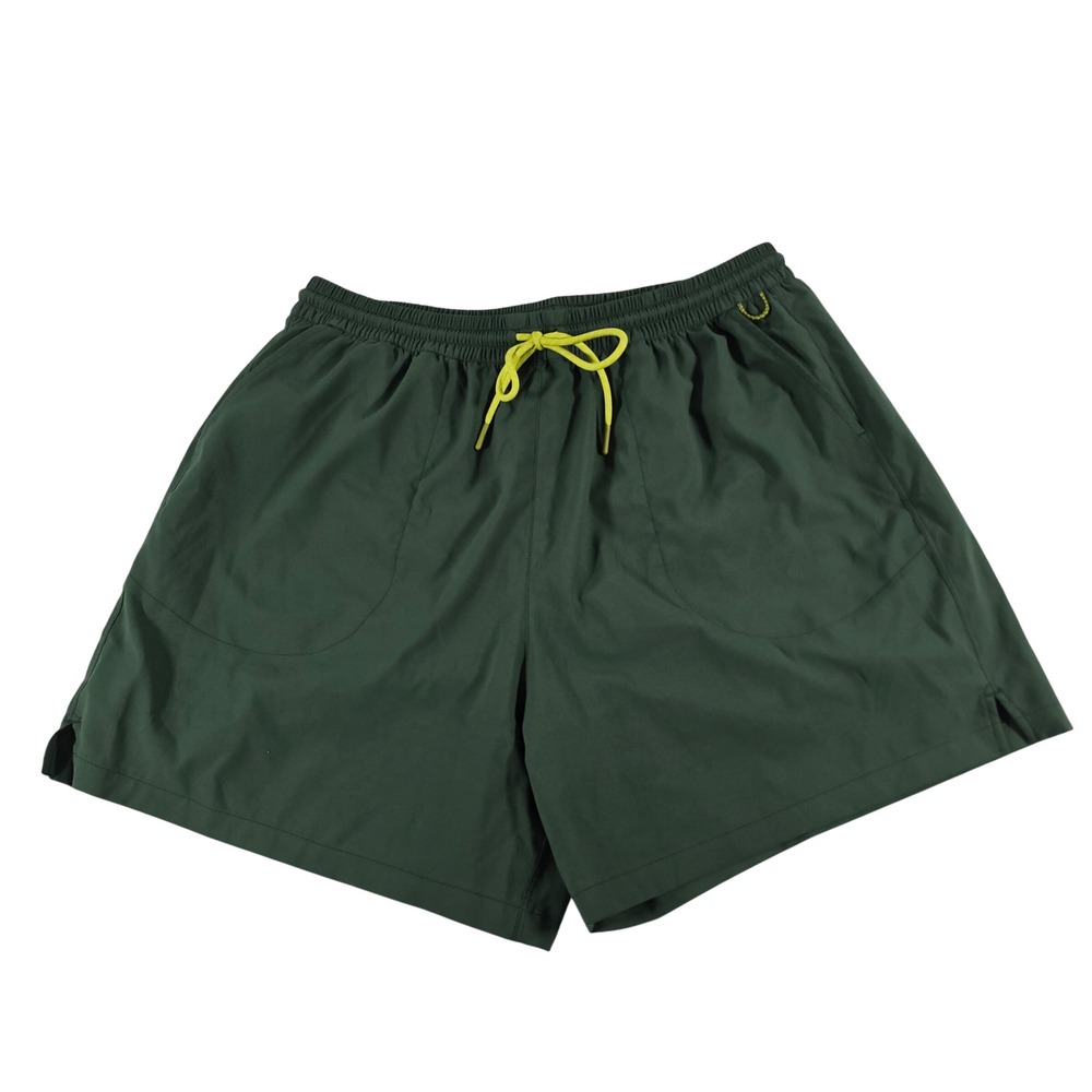 Outdoor Voices Mens High Stride Shorts Green Mesh Liner Running Gym Size L 15400
